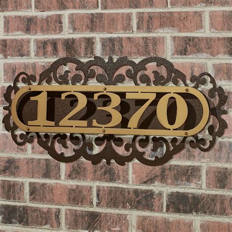 cast metal diy house numbers|house number designs.